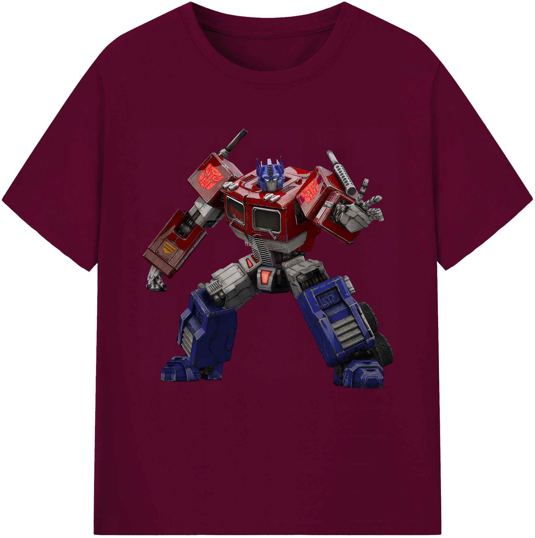 （画像用） Transformers トランスフォーマー レディースカジュアルプリントTシャツ（綿100％）